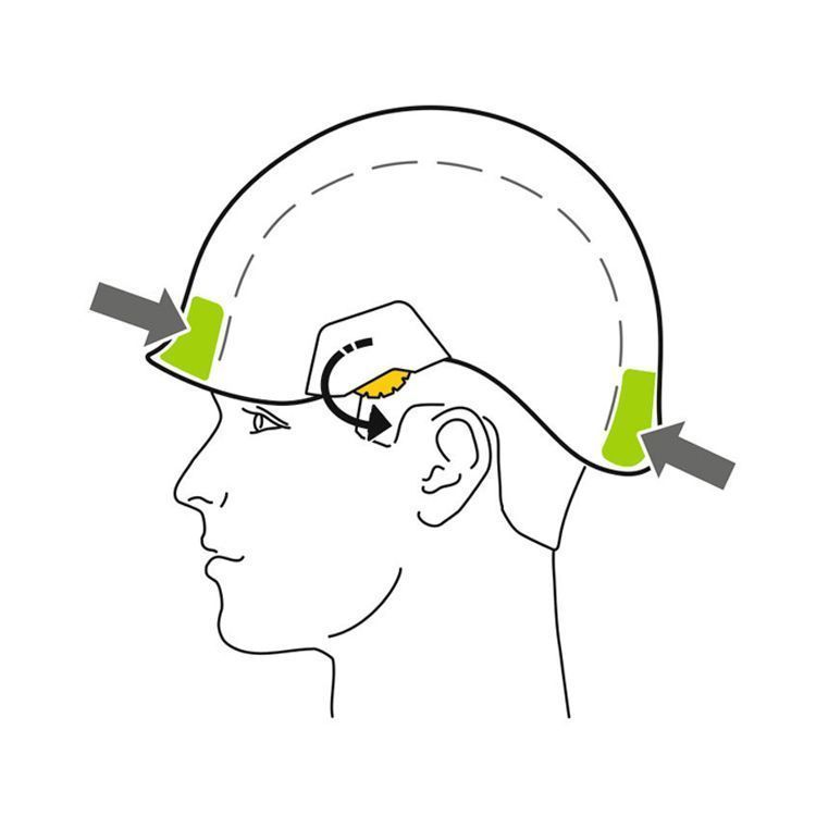 Защитная каска VERTEX VENT (жёлтая)