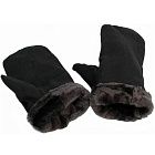 Рукавицы утепленные, натуральный мех (ткань верха диагональ)