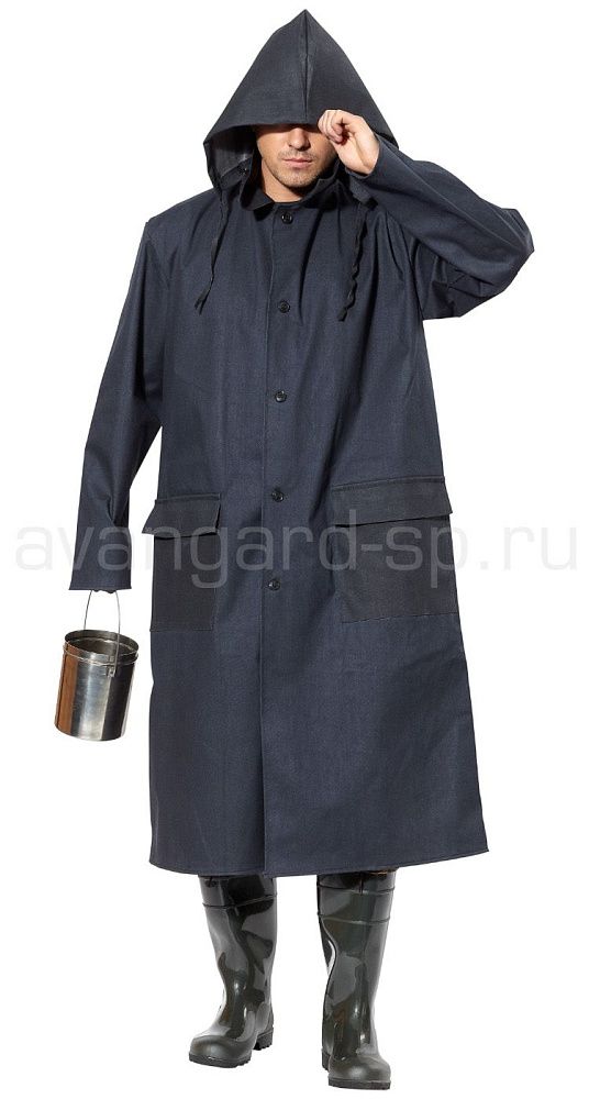 Плащ  прорезиненный